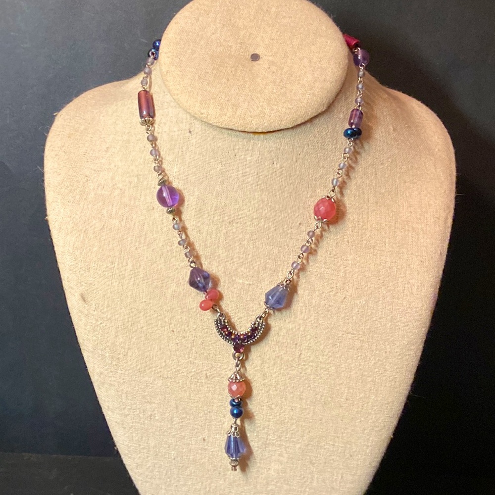Treska Bohemian Chain Beaded Necklace